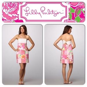 Lilly Pulitzer Franco Strapless Patchwork Dress